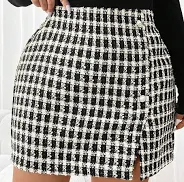 Women's Checkerboard-Mini-Skirt