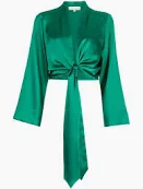 Women's green-blouse